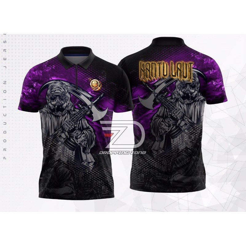 kaos Hantu laut TNI, Marinir, Army, AL full priting