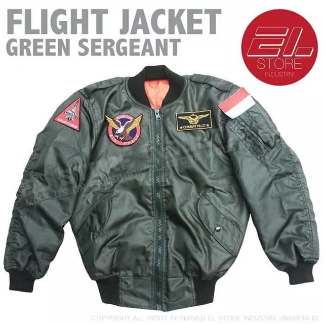 Jaket pilot penerbang tempur tni-au sukhoi flanker