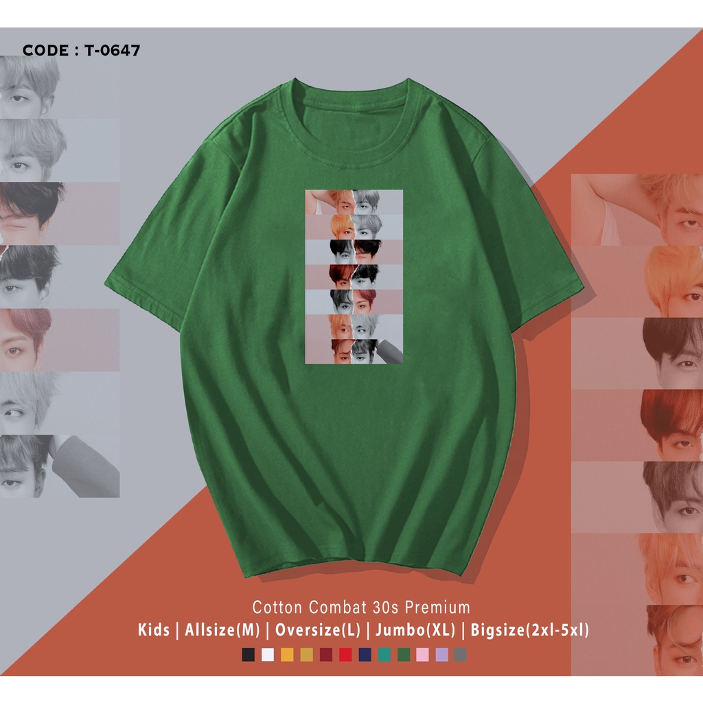 BTS EYES T-SHIRT / KAOS KPOP / UNISEX REAL PIC / CUSTOM TEE / COMBED