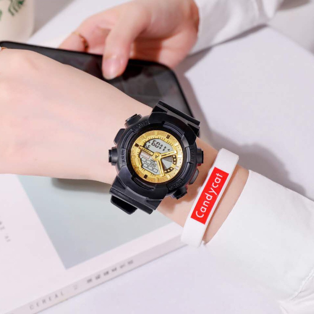 Jam Tangan Elektronik Rubber Untuk Wanita Dan Pria Fashion Style Korean Import