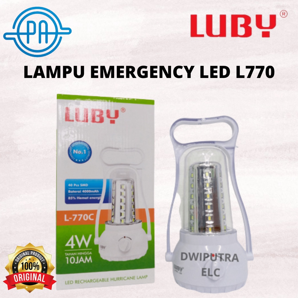 LAMPU EMERGENCY LUBY LED L770 L 770