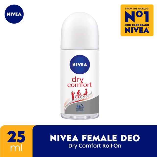 NIVEA Personal Care Deodorant Dry Comfort Roll On - 25 ml