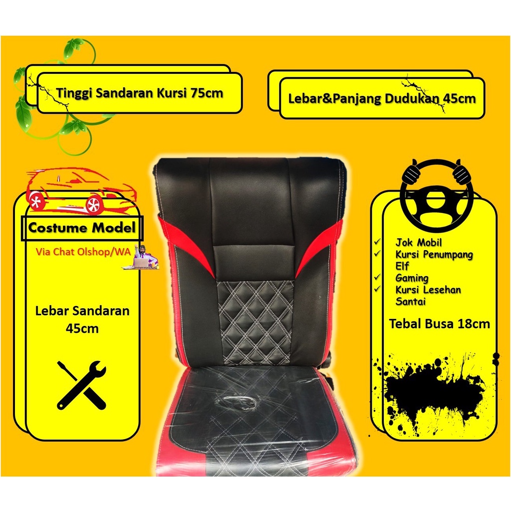 Kursi Lesehan, Cocok untuk Kursi Mobil Elf, Avanza,Xpander