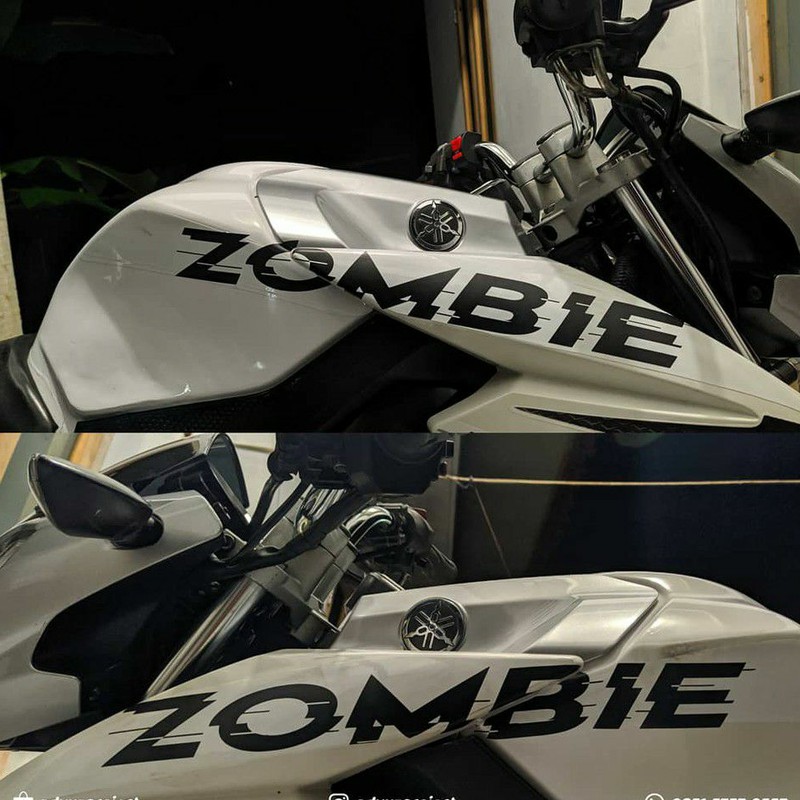 Sticker Cutting ZOMBIE Motor Vixion , Mobil Dll