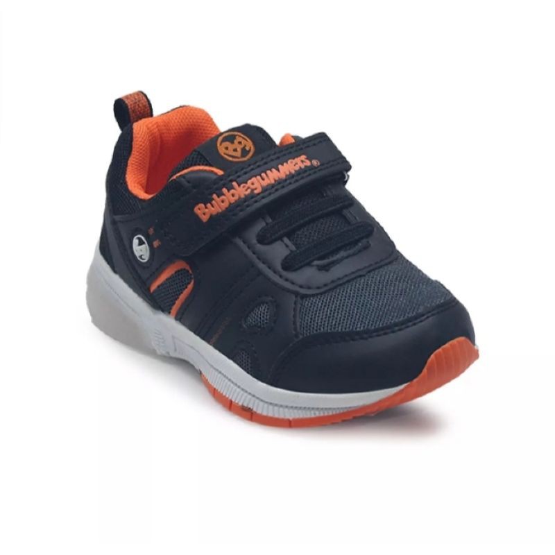 Bubble gummers sepatu anak hitam lampu led