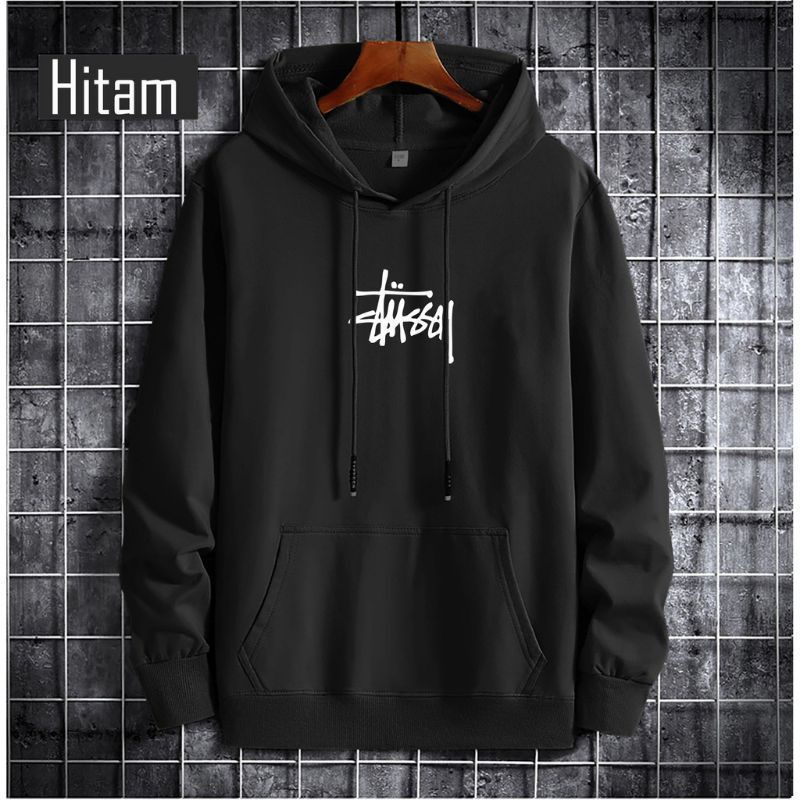 COD Jaket Sweater Hoodie Pria Distro STUSSY Original Jumbo S-XXXL