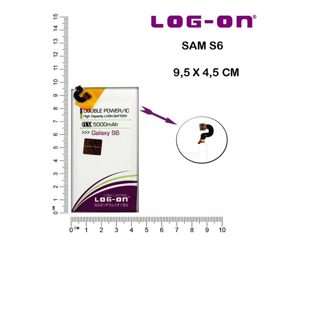 BATERAI SAMSUNG S6 LOG-ON