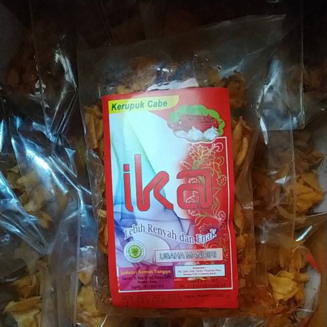 

Kerupuk cabe Ika