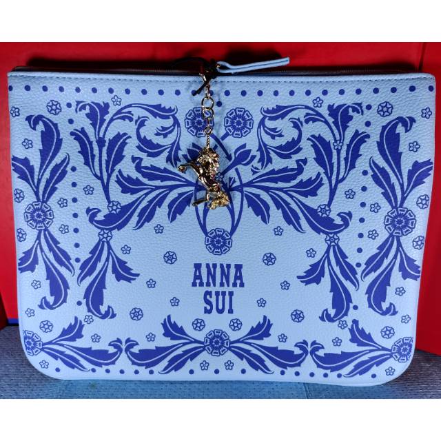 Pouch / Dompet Kosmetik / Make Up Pouch Anna Sui Seri Fantasia Blue Murah