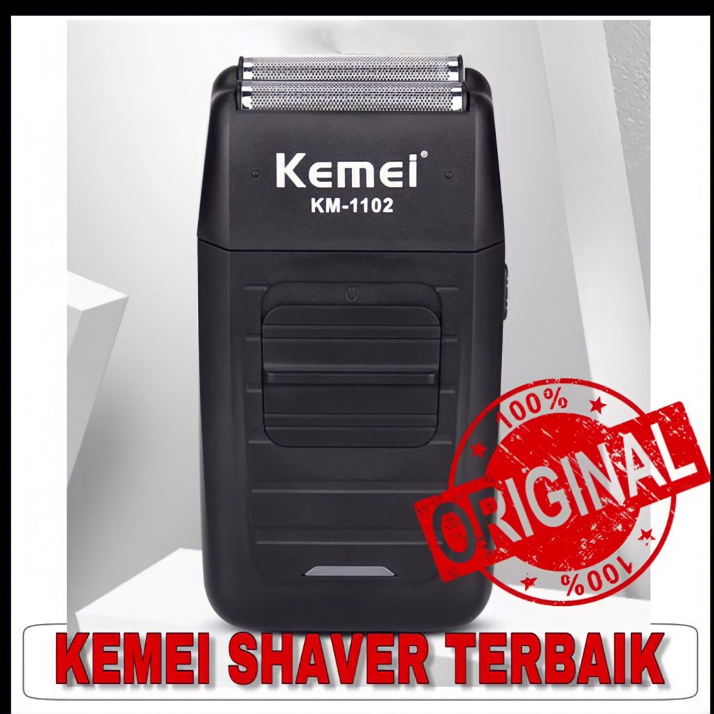 Berkah Oldshop 88 - Alat Cukur Kumis Dan Jenggot Botak Recharger - Shaver Kemei KM 1102