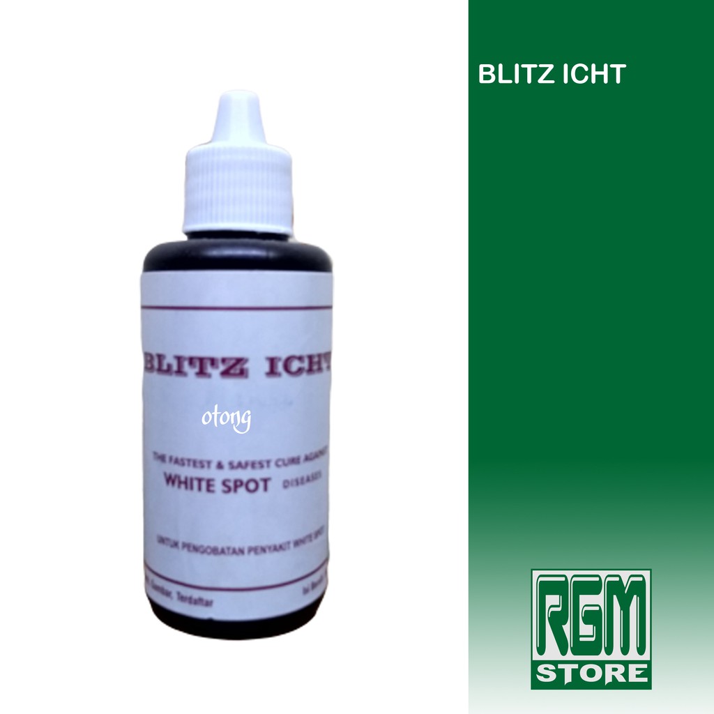 blitz icht 100ml obat ikan white spot jamur murah