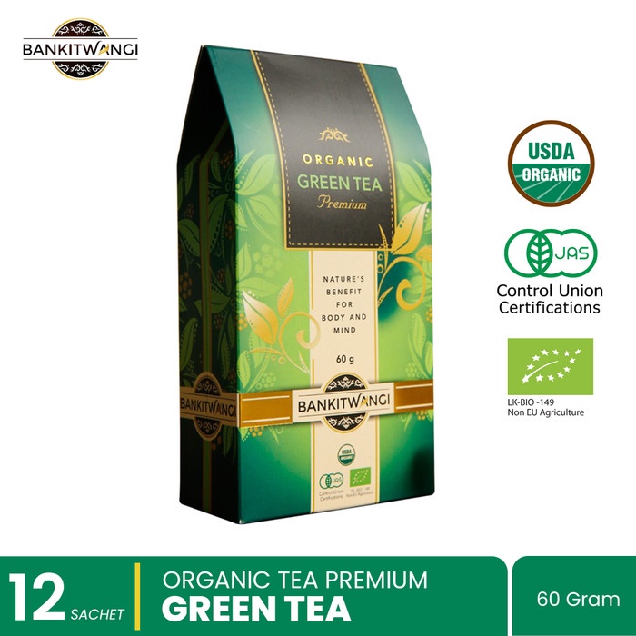 

✨COD✨ Teh Organik || Teh Hijau ( Bankitwangi Organic Green Tea ) 60 gr