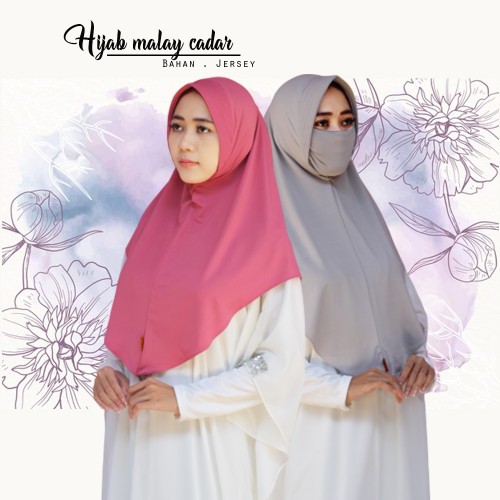 Hijab Krudung Jilbab Instan Fashion Muslim Kerudung Masker Malay A9