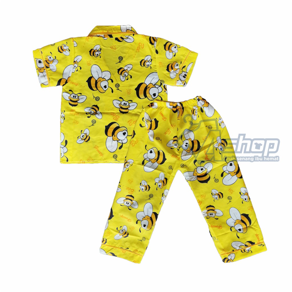 Baju Tidur Piyama Motif Lebah 1-5 Thun