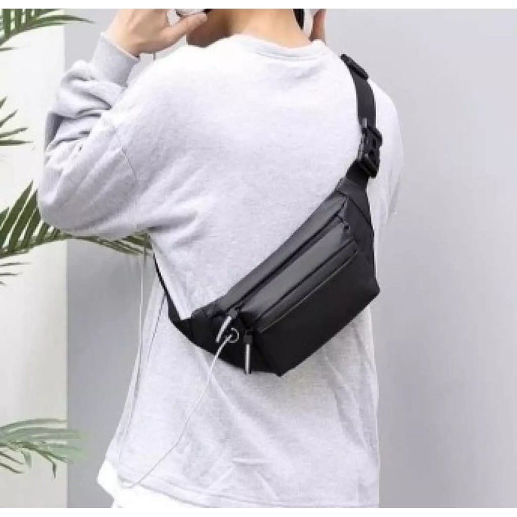 Tas Selempang Pria Anti Air Waistbag Wanita Tas Pinggang Waterproof