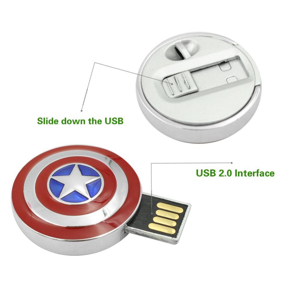 Flash Disk USB 1TB Bentuk Iron Man Warna Hijau