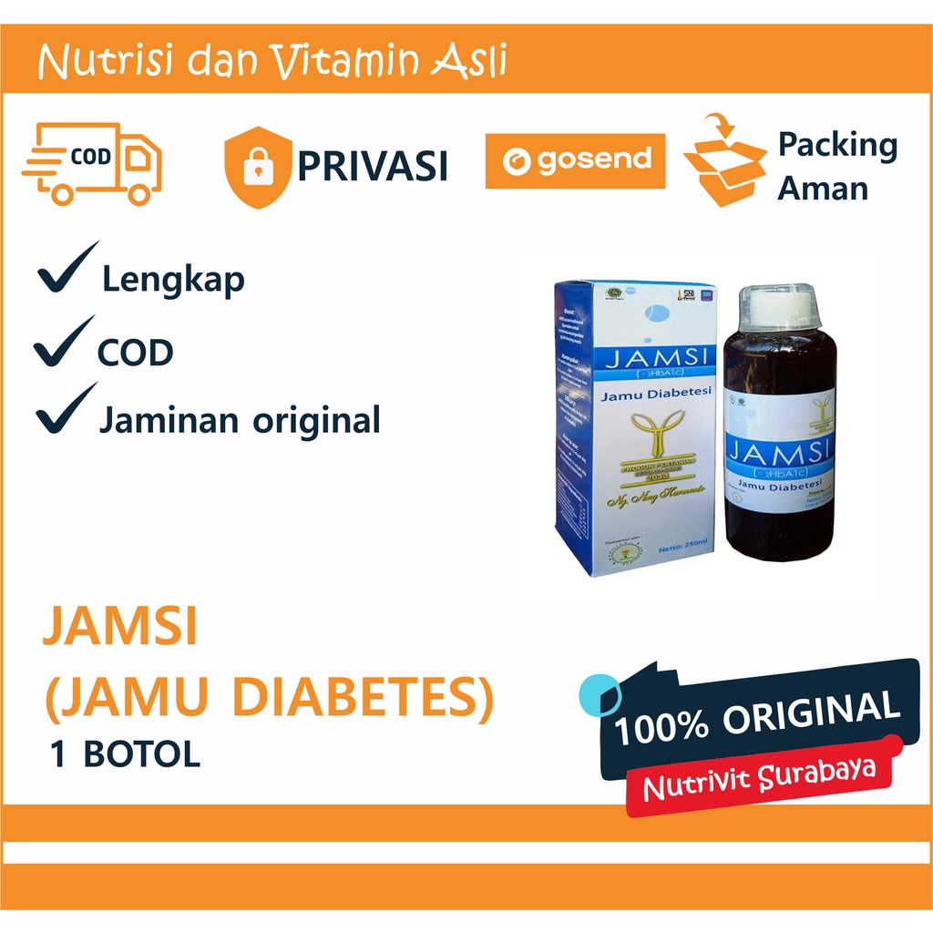 Jamsi jamu mahkotadewa obat diabetes / diabet / diabetesi Asli / original 100 ml