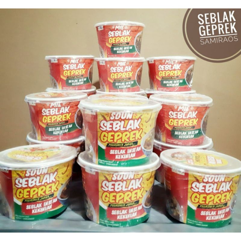 

Mie Seblak Geprek Instan Samiraos Snack Kekinian