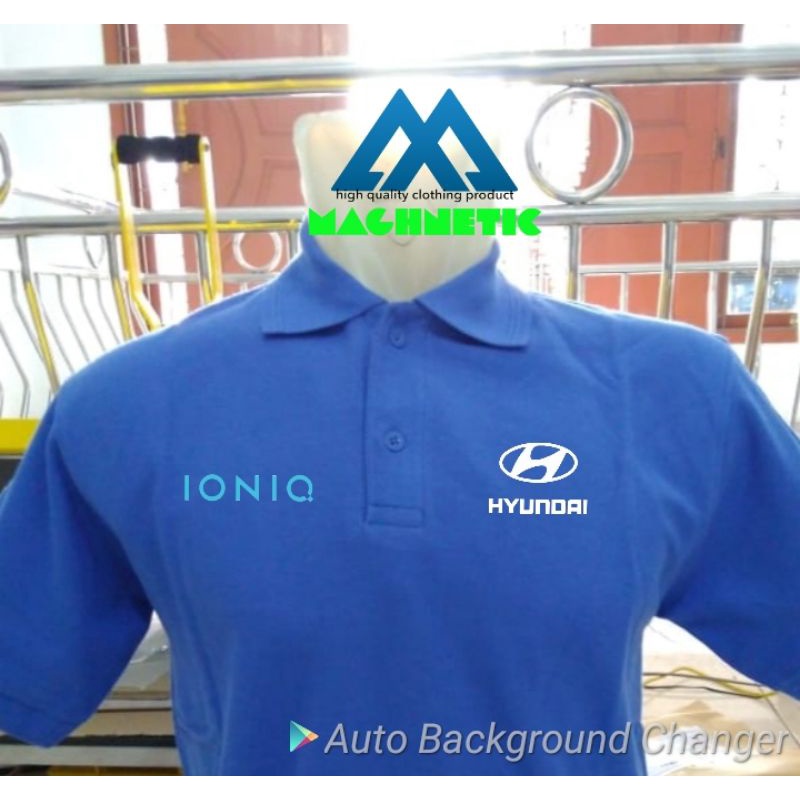 Polo Shirt - Pria - Kaos Kerah - Tshirt - Hyundai Ioniq