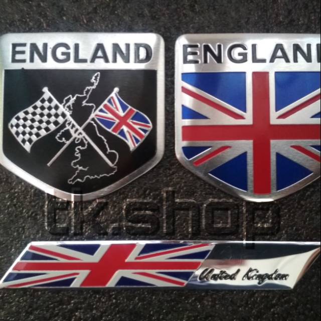 

Stiker Sepeda sticker BROMPTON bendera Inggris - Paket hemat 3 PCS emblem inggris - Logo inggris