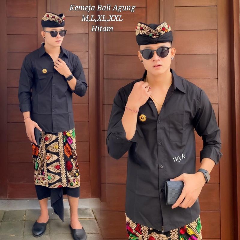 Kemeja Bali Agung/Kemeja Pria/Pakaian Adat Bali