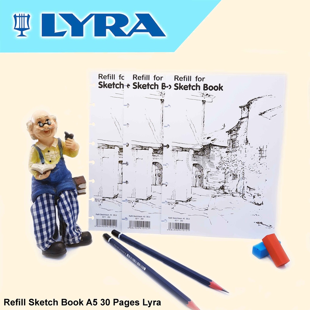 

Lyra Refill Sketch Book A5 150gsm 30 Sheets 9211250