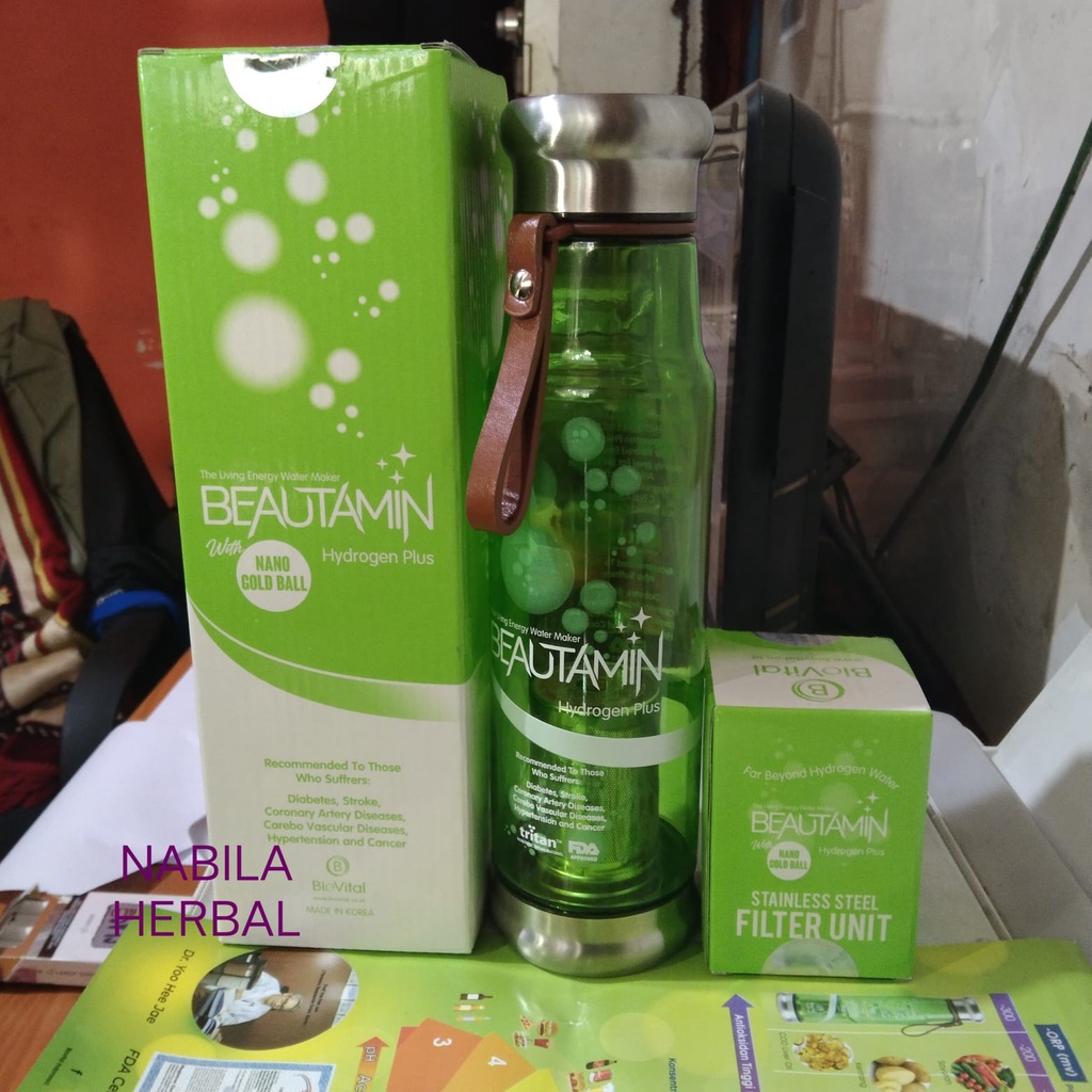 BEAUTAMIN HYDROGEN PLUS GEN 3  1 BOTOL +REFIL