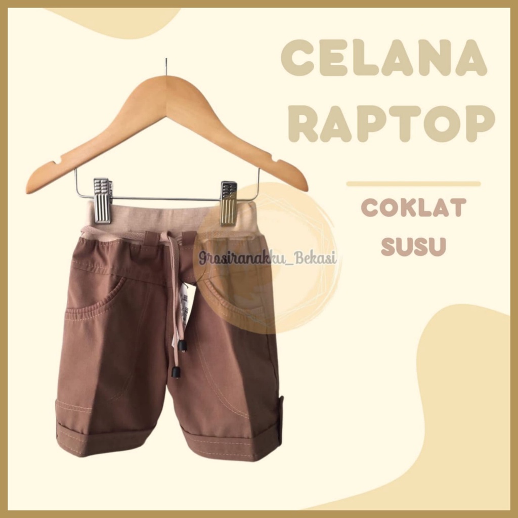 Celana Anak Murah Kekinian Coklat Susu Size 1-3Thn