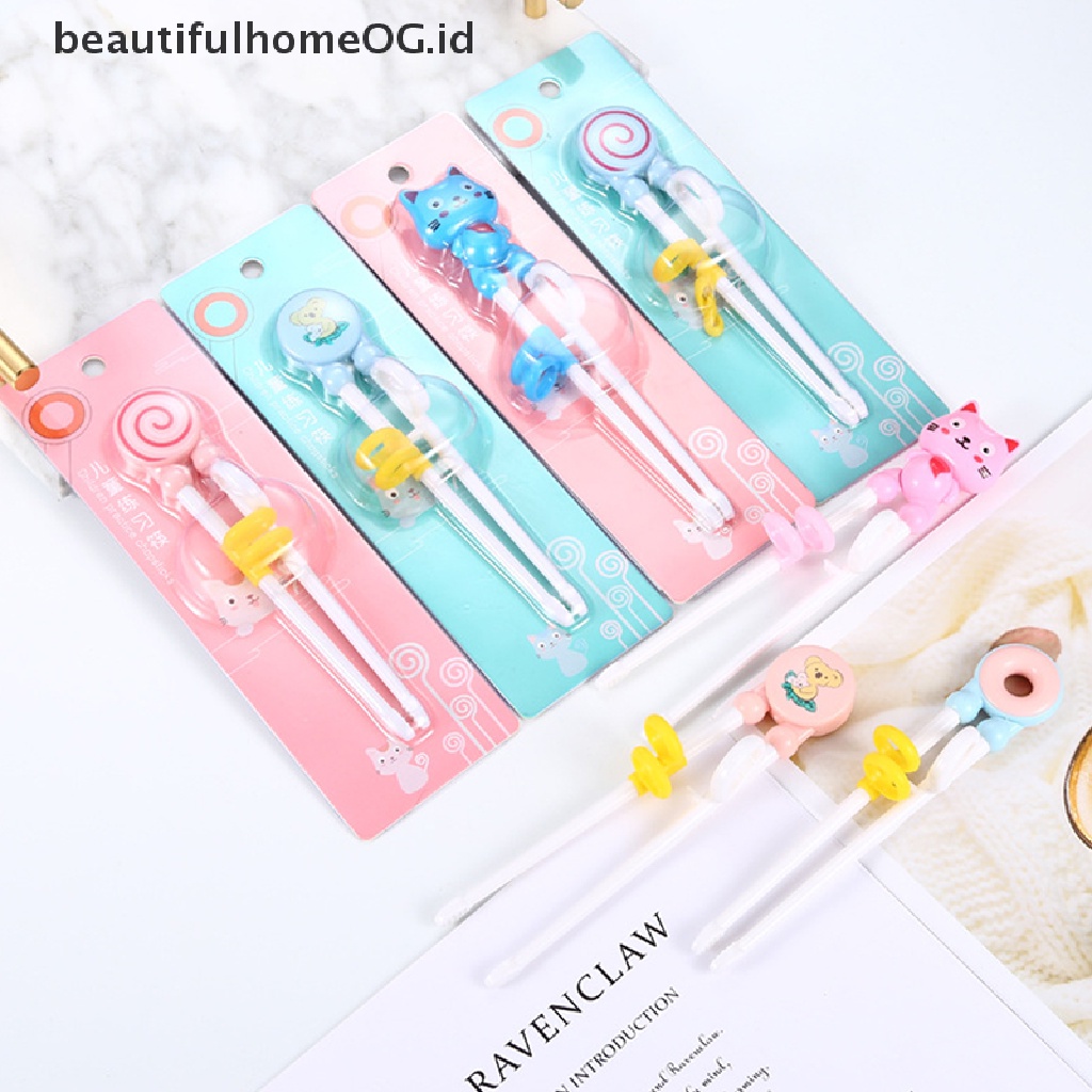 / Beautifulhomeog.id / Set Sumpit Motif Kartun Untuk Latihan Makan Bayi / Anak