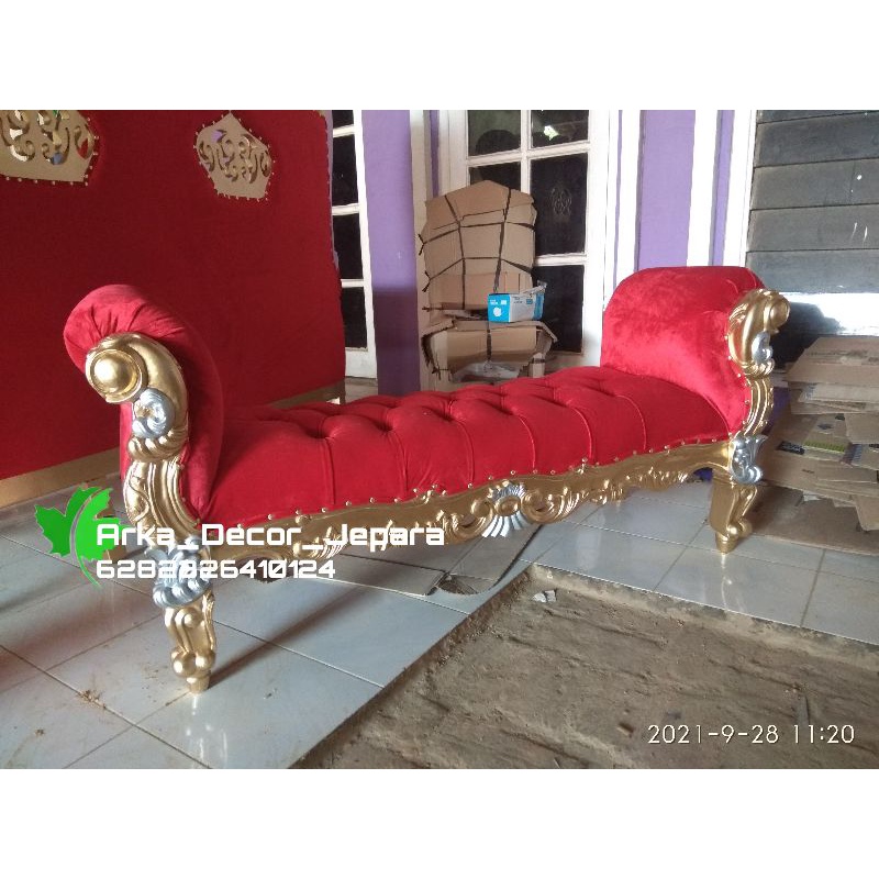 Sofa stool ukir / sofa ukir / kursi stool / Kursi manten / Kursi pelaminan