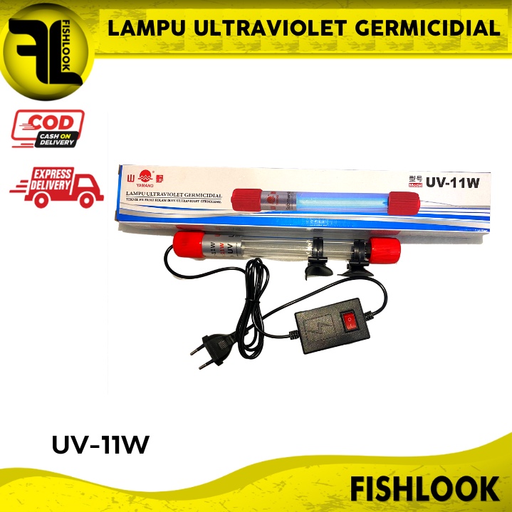 YAMANO 7 9 11 watt Lampu UV ultra violet aquarium aquascape LED UV TERBAIK