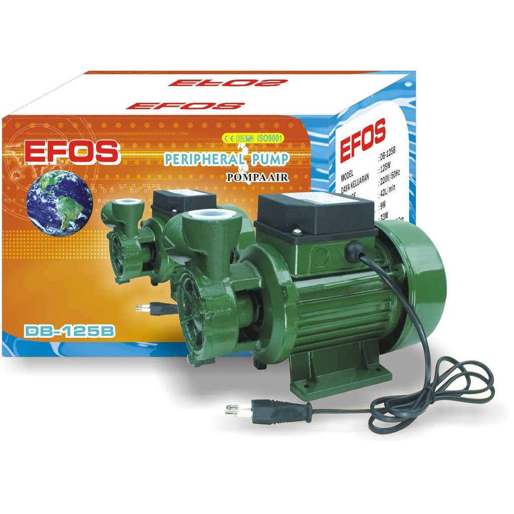 NEW PROMO  EFOS DB 125 Pompa Air Listrik - Pompa Air Sumur Dangkal DB 125B