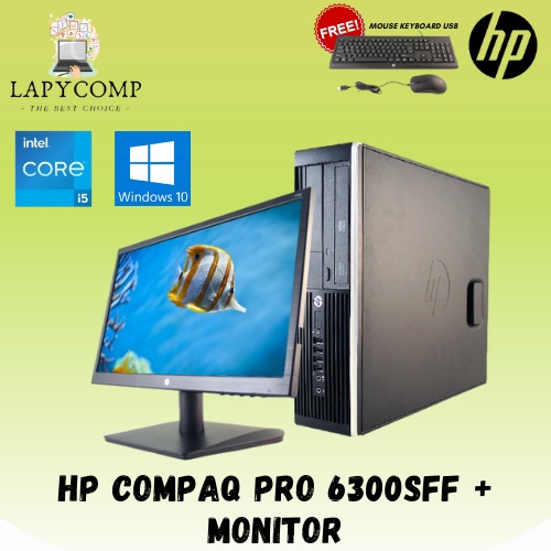 PAKET BUILDING PC HP 6300SFF + MONITOR 18.5&quot; MURAH (i5-3470/4GB/750GB)