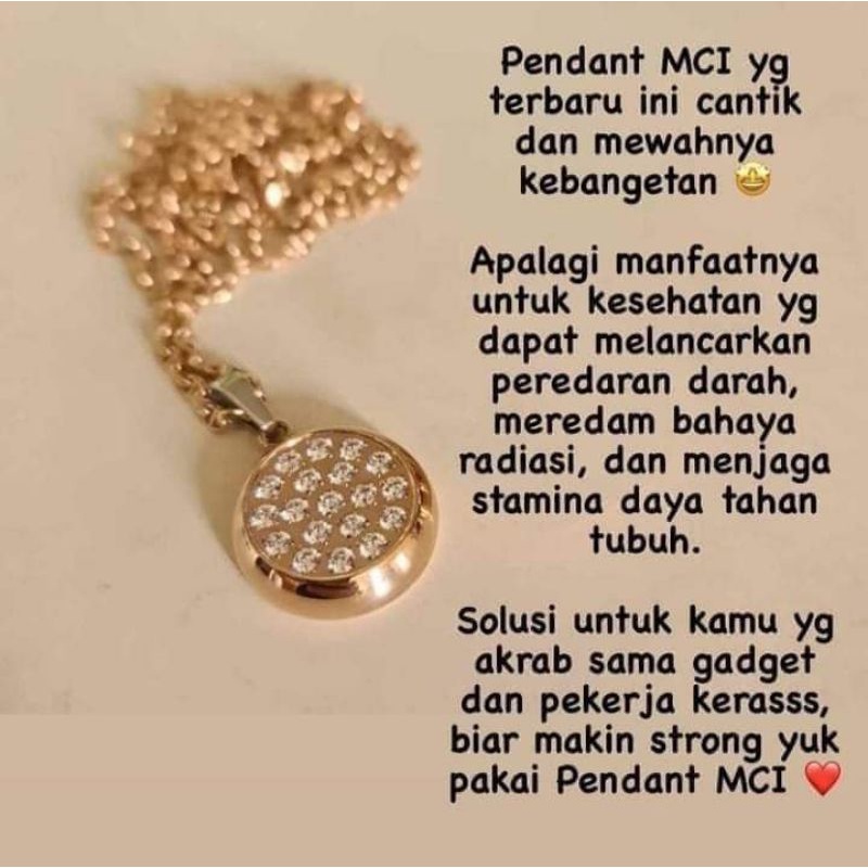 LSW Biocarbon Rosegold v2 / Pendant MCI Original /kalung Kesehatan