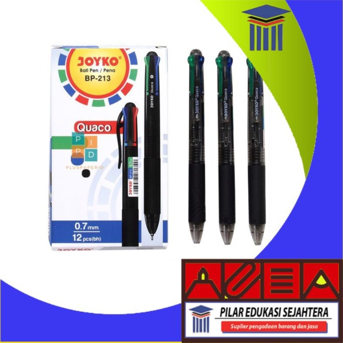 

PULPEN / BOLPEN / BOLPOINT JOYKO 4 WARNA 213 QUACO MURAH