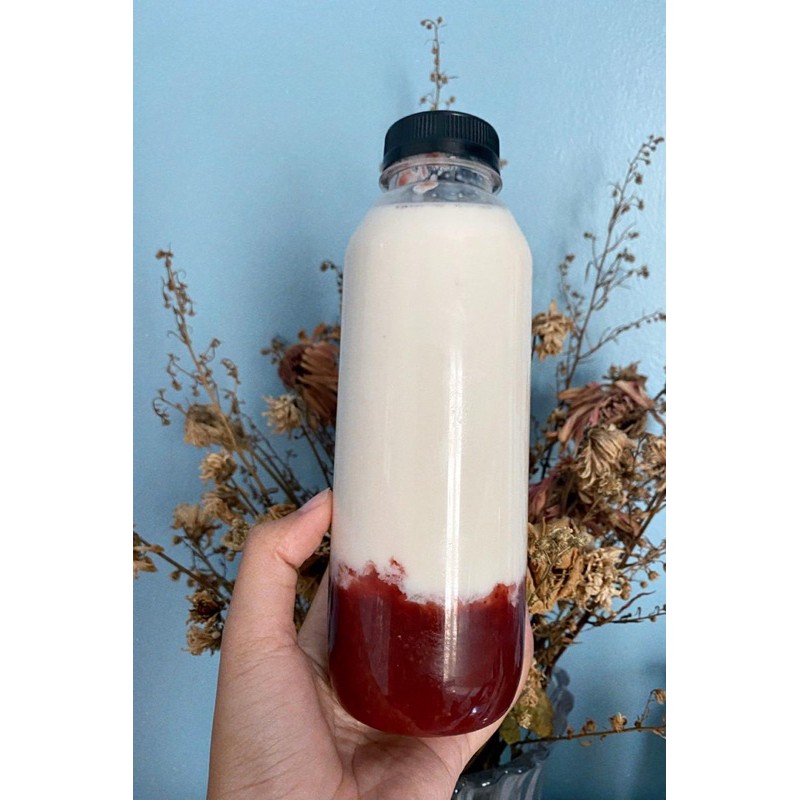 

Korean Milk Shake (strawberry & blackberry)