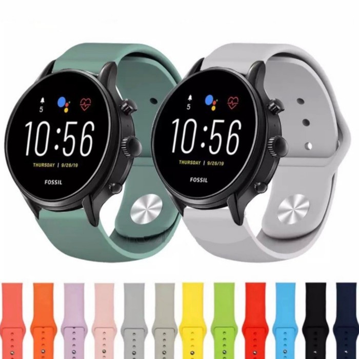 STRAP TALI JAM TANGAN MODEL APPLE SMARTWATCH FOSSIL GEN 4 Q EXPLORIST