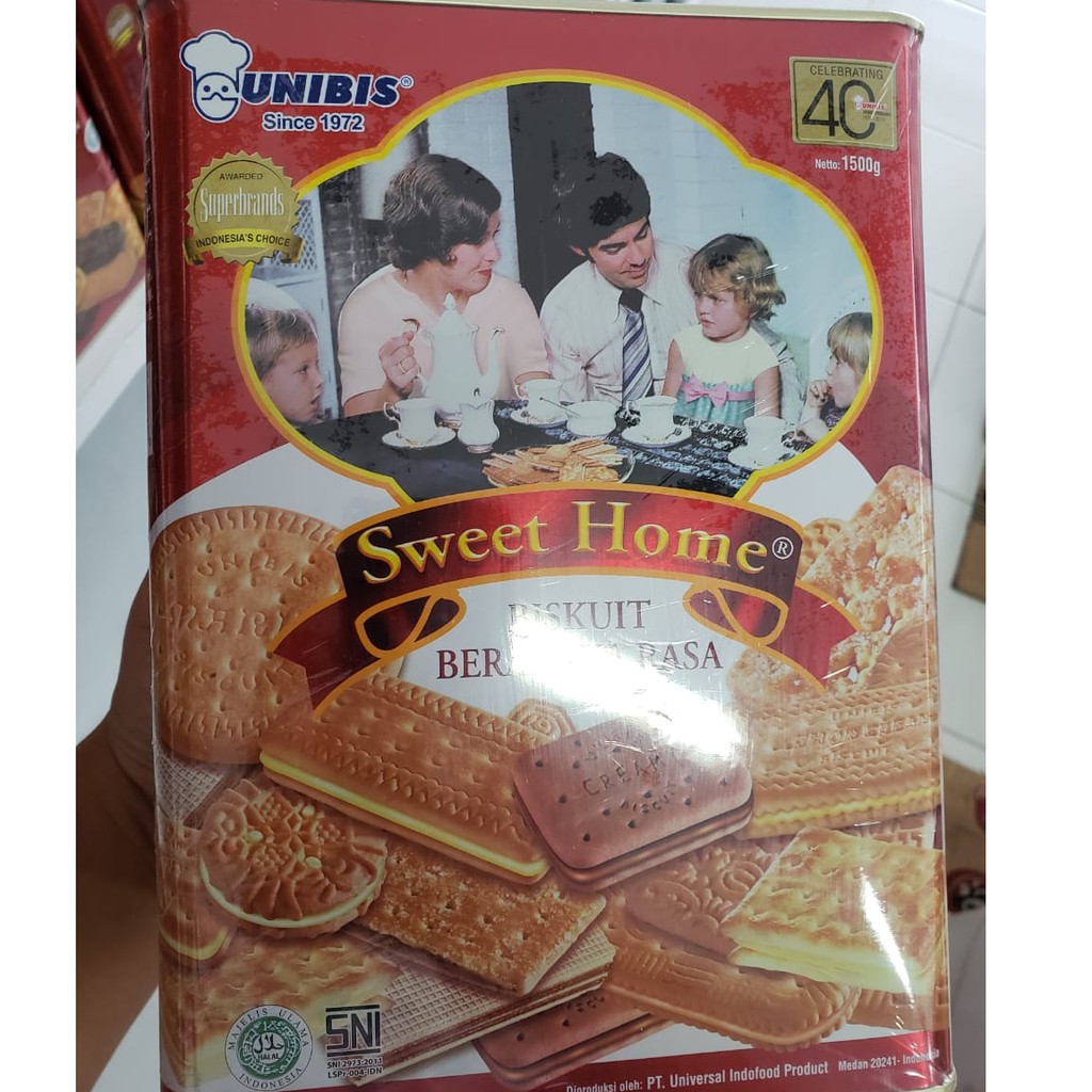 Biskuit unibis sweet home assorted 1500 gr