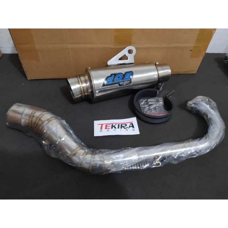 DOS MUFFLER KNALPOT RACING FULLSYSTEM NMAX AEROX PCX VARIO BEAT MIO SCOOPY / SLINCER KNALPOT DOS MUF