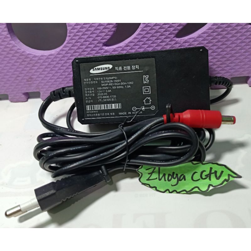 adaptor 3a 12v Samsung body besar, adaptor Samsung 12v 3a