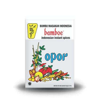 

Bumbu Instan Bamboe Lengkap Opor, Tanpa Extract, Essence & Pewarna Buatan