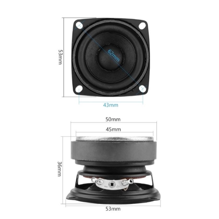 1 Pcs Speaker  2 inch 4 Ohm 15W