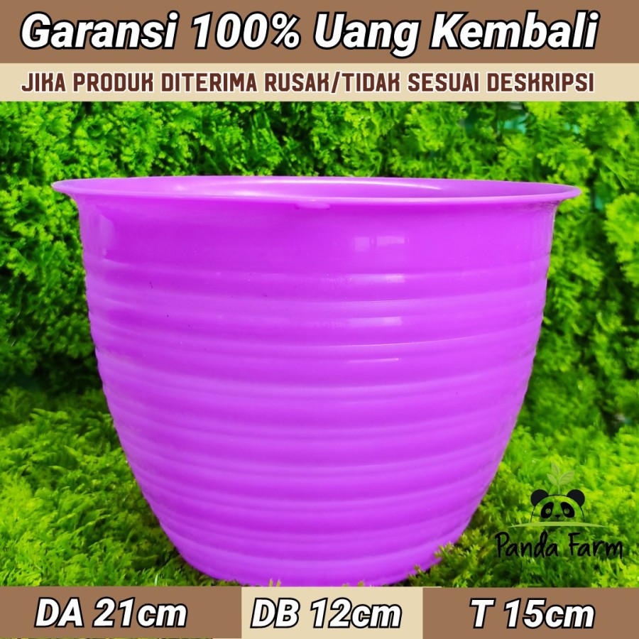 Pot Bunga Hanny Tawon no 25 Cantik Diameter 21 cm - Ungu