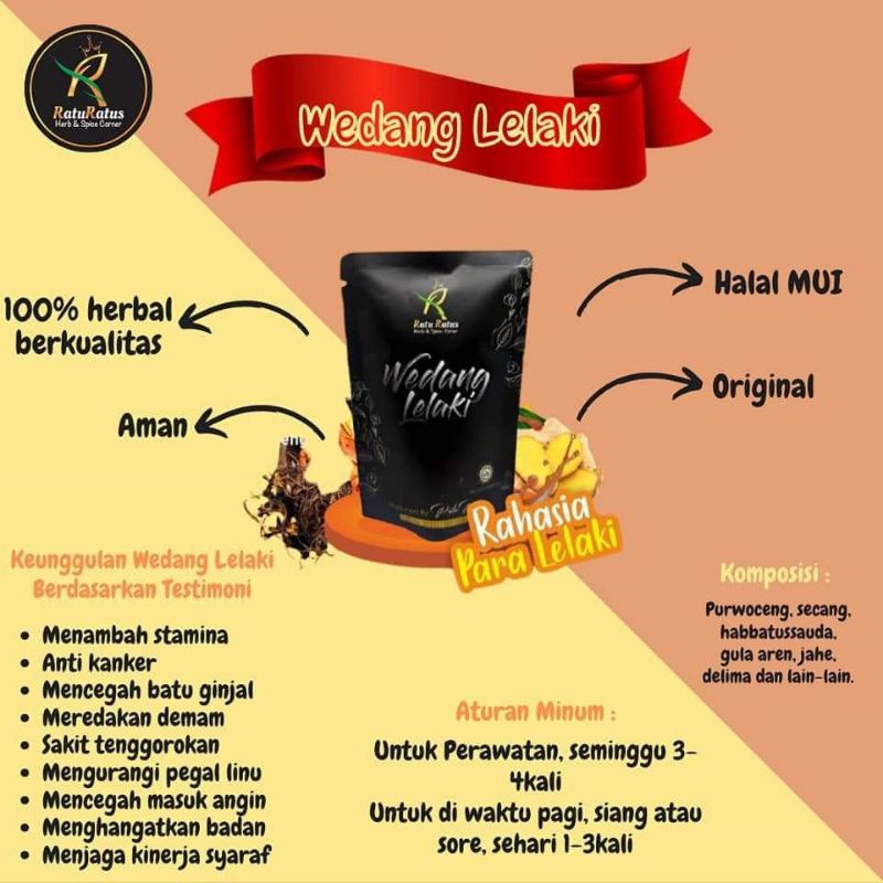 

[COD] WEDANG LELAKI By RatuRatus / WEDANG REMPAH / WEDANG HERBAL