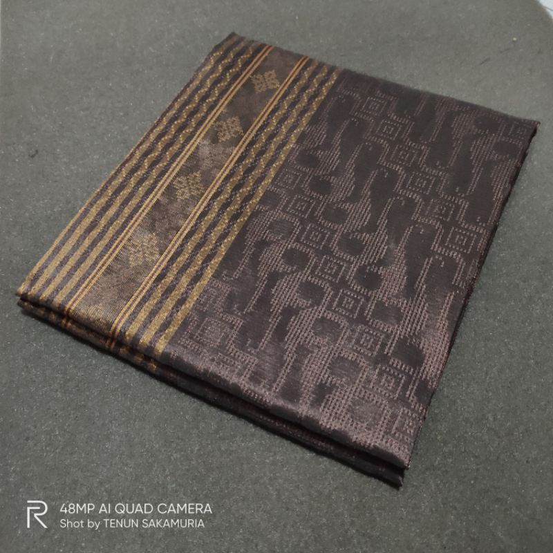 Kemeja Songket Coklat Tua Terbaru