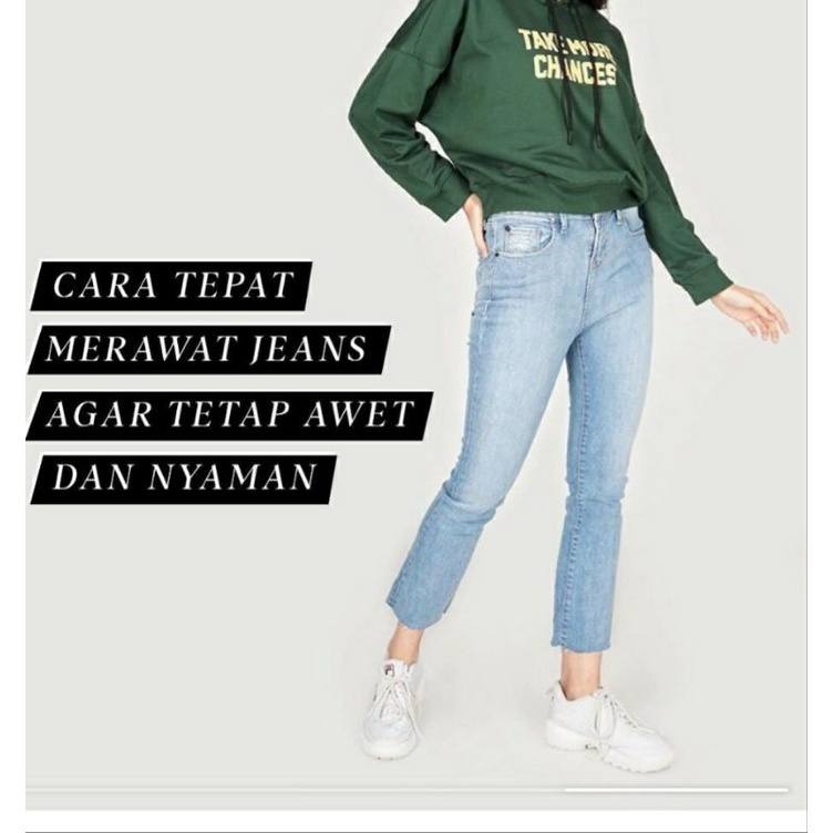 Jeans Bootcut highwaist Logo jeans