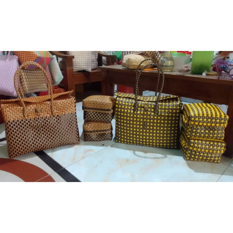 Tas Set Keben Tutupan/Anyaman Jali-Jali