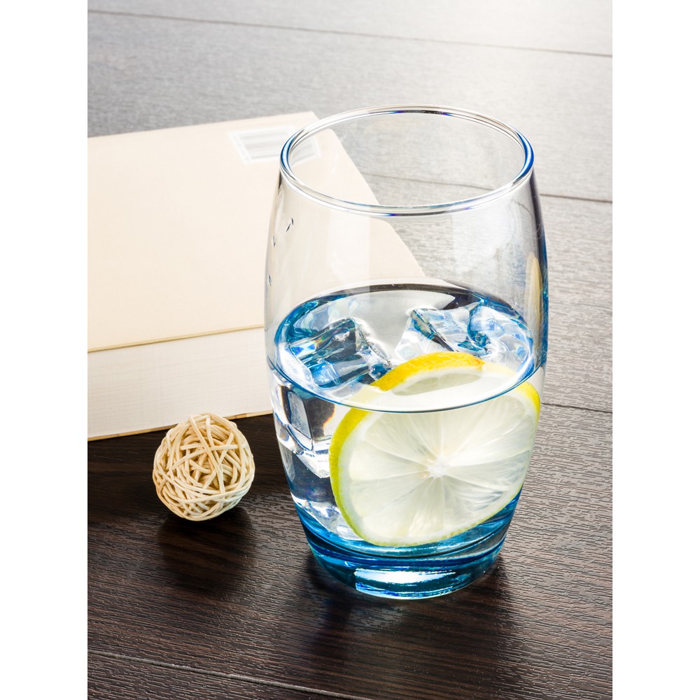Gelas Luminarc Salto Biru 350 ml - Gelas Premium - Gelas Kaca - Gelas Unik - Gelas Cafe