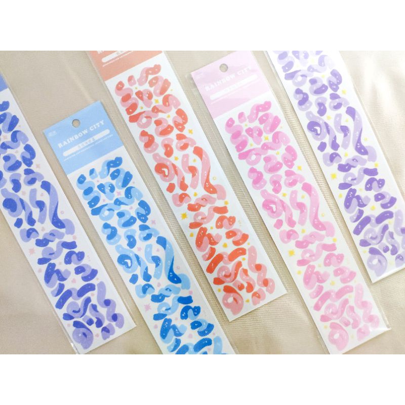 

Deco Sticker Scrapbook Sticker / Sticker Dekorasi Photocard / Journaling Ribbon Confetti Deco Stricker