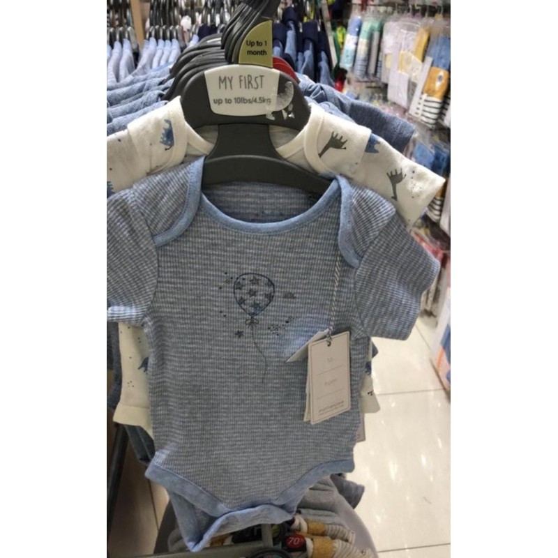 MOTHERCARE SALE SET 3PCS BODYSUIT FOR BABY